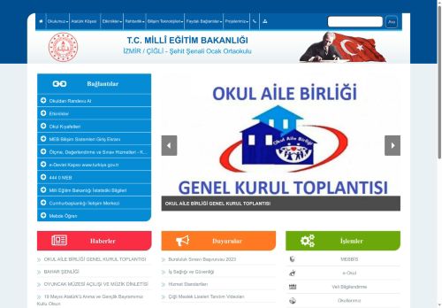 İZMİR / ÇİĞLİ - Şehit Şenali Ocak Ortaokulu