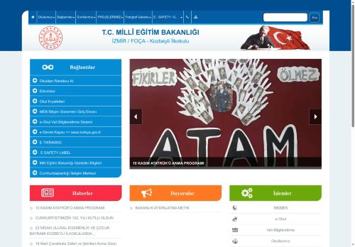 İZMİR / FOÇA - Kozbeyli İlkokulu