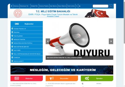 İZMİR / FOÇA - Foça Halim Foçalı Turizm Mesleki ve Teknik Anadolu Lisesi