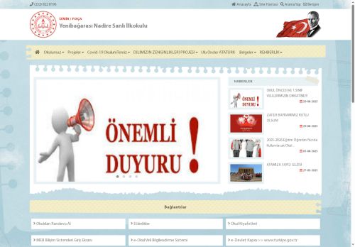 İZMİR / FOÇA - Yenibağarası Nadire Sanlı İlkokulu