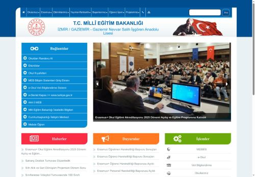 İZMİR / GAZİEMİR - Gaziemir Nevvar Salih İşgören Anadolu Lisesi