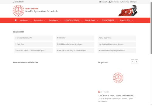 İZMİR / GAZİEMİR - Mevlüt Aysun Özer Ortaokulu