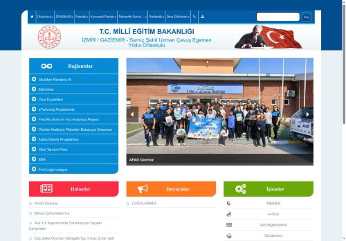 İZMİR / GAZİEMİR - Sarnıç Şehit Uzman Çavuş Egemen Yıldız Ortaokulu