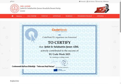 İZMİR / GAZİEMİR - Şehit Er Selahattin Şener Anadolu İmam Hatip Lisesi