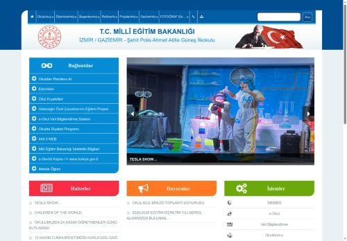 İZMİR / GAZİEMİR - Şehit Polis Ahmet Atilla Güneş İlkokulu