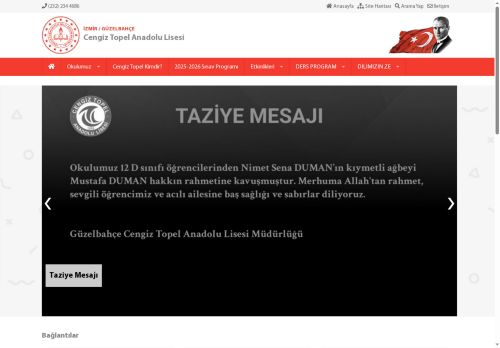 İZMİR / GÜZELBAHÇE - Cengiz Topel Anadolu Lisesi