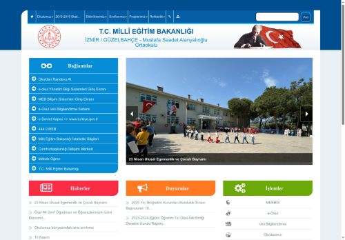 İZMİR / GÜZELBAHÇE - Mustafa Saadet Alanyalıoğlu Ortaokulu