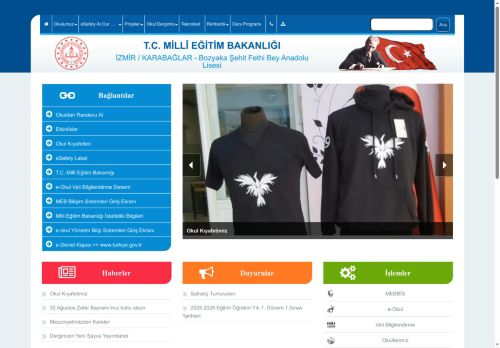 İZMİR / KARABAĞLAR - Bozyaka Şehit Fethi Bey Anadolu Lisesi