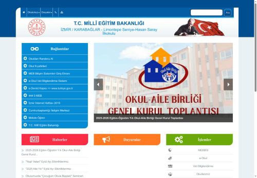 İZMİR / KARABAĞLAR - Limontepe Seniye-Hasan Saray İlkokulu