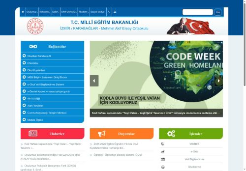 İZMİR / KARABAĞLAR - Mehmet Akif Ersoy Ortaokulu