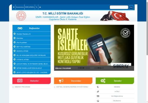 İZMİR / KARABAĞLAR - Şehit Lütfü Gülşen Özel Eğitim Uygulama Okulu II. Kademe