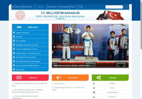 İZMİR / KARABAĞLAR - Şehit Muhtar Mete Sertbaş Ortaokulu