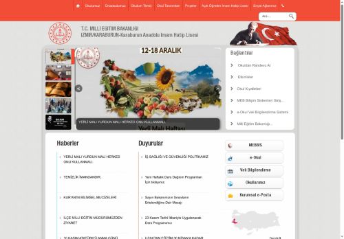 İZMİR / KARABURUN - Karaburun Anadolu İmam Hatip Lisesi