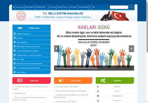 İZMİR / KARŞIYAKA - Atakent Erdoğan Kibarer Ortaokulu