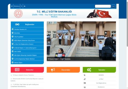 İZMİR / TİRE - Tire TOKİ Şehit Mehmet Çağlar Bölük İlkokulu