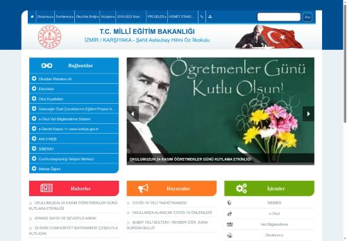 İZMİR / KARŞIYAKA - Şehit Astsubay Hilmi Öz İlkokulu