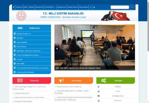 İZMİR / KARŞIYAKA - Şemikler Anadolu Lisesi