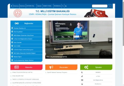 İZMİR / KEMALPAŞA - Çambel Şebnem Kardıçalı İlkokulu