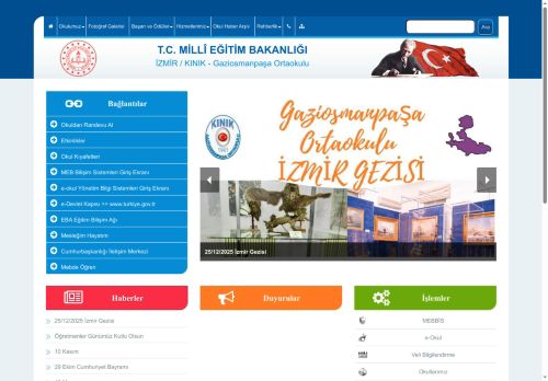 İZMİR / KINIK - Gaziosmanpaşa Ortaokulu