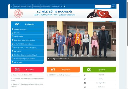 İZMİR / KEMALPAŞA - 80.Yıl Sütçüler Ortaokulu