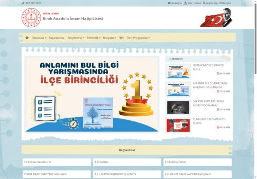 İZMİR / KINIK - Kınık Anadolu İmam Hatip Lisesi