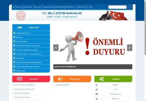 İZMİR / KİRAZ - Haliller İlkokulu