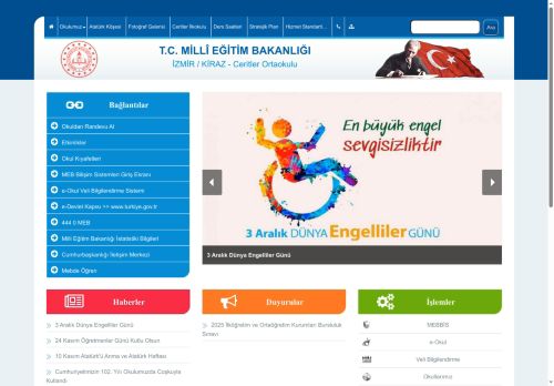 İZMİR / KİRAZ - Ceritler Ortaokulu