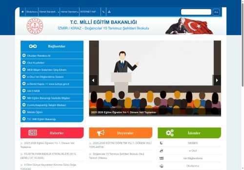 İZMİR / KİRAZ - Doğancılar 15 Temmuz Şehitleri İlkokulu