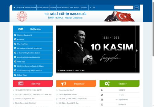 İZMİR / KİRAZ - Haliller Ortaokulu