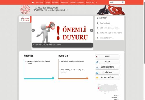 İZMİR / KİRAZ - Kiraz Halk Eğitimi Merkezi