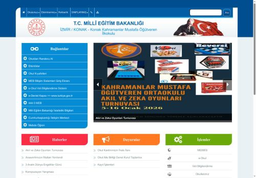 İZMİR / KONAK - Konak Kahramanlar Mustafa Öğütveren İlkokulu