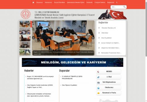 İZMİR / KONAK - Konak Nevvar Salih İşgören Eğitim Kampüsü-3 Ticaret Mesleki ve Teknik Anadolu Lisesi