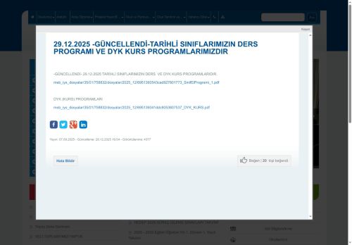 İZMİR / KONAK - Şehit Ömer Halisdemir Kız Anadolu İmam Hatip Lisesi