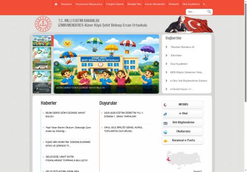 İZMİR / MENDERES - Küner Köyü Şehit Binbaşı Ercan Ortaokulu