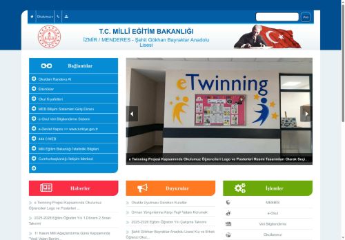 İZMİR / MENDERES - Şehit Gökhan Bayraktar Anadolu Lisesi