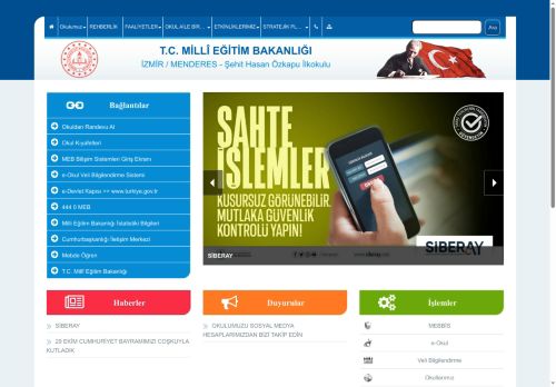 İZMİR / MENDERES - Şehit Hasan Özkapu İlkokulu