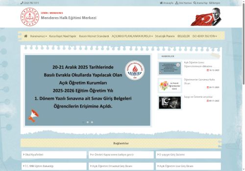 İZMİR / MENDERES - Menderes Halk Eğitimi Merkezi