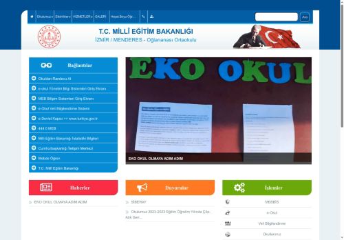 İZMİR / MENDERES - Oğlananası Ortaokulu