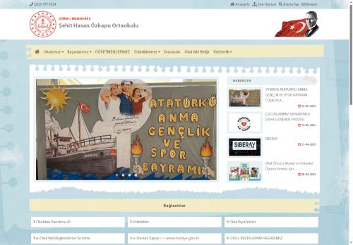 İZMİR / MENDERES - Şehit Hasan Özkapu Ortaokulu