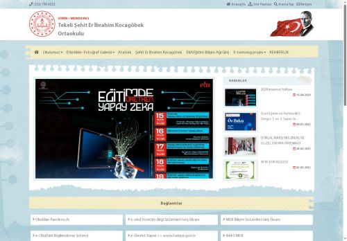 İZMİR / MENDERES - Tekeli Şehit Er İbrahim Kocagöbek Ortaokulu
