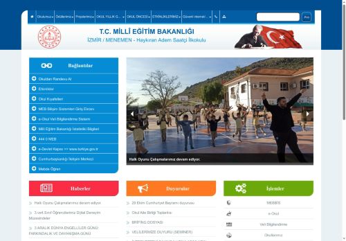 İZMİR / MENEMEN - Haykıran Adem Saatçi İlkokulu