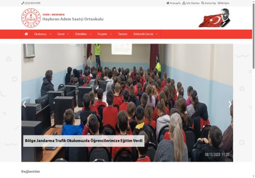 İZMİR / MENEMEN - Haykıran Adem Saatçi Ortaokulu