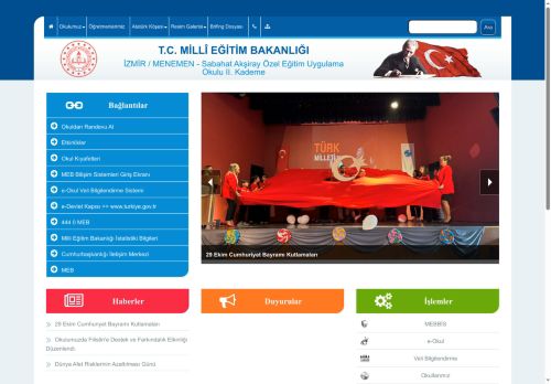 İZMİR / MENEMEN - Sabahat Akşiray Özel Eğitim Uygulama Okulu II. Kademe