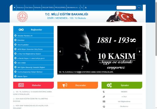 İZMİR / MENEMEN - 100. Yıl İlkokulu