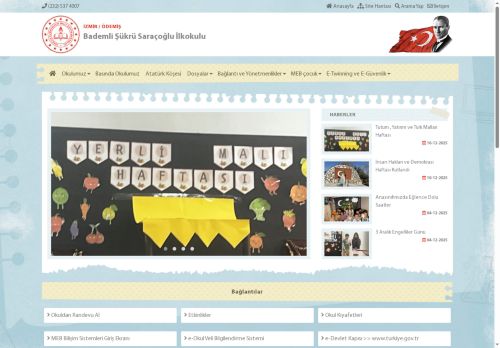 İZMİR / ÖDEMİŞ - Bademli Şükrü Saraçoğlu İlkokulu