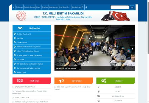İZMİR / NARLIDERE - Narlıdere Cahide-Ahmet Dalyanoğlu Anadolu Lisesi