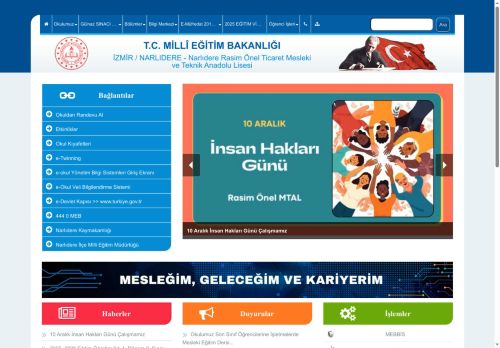 İZMİR / NARLIDERE - Narlıdere Rasim Önel Ticaret Mesleki ve Teknik Anadolu Lisesi