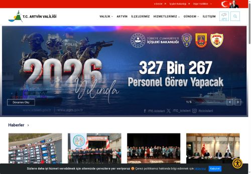 T.C. Artvin Valiliği Resmi Web Sayfası