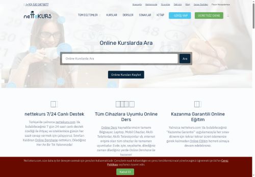 Online Dershane, Online Eğitim ve Online Kurs Programları | nettekurs.com