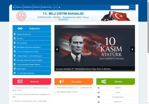 ZONGULDAK / KİLİMLİ - Başöğretmen Şükrü Yavuz Ortaokulu